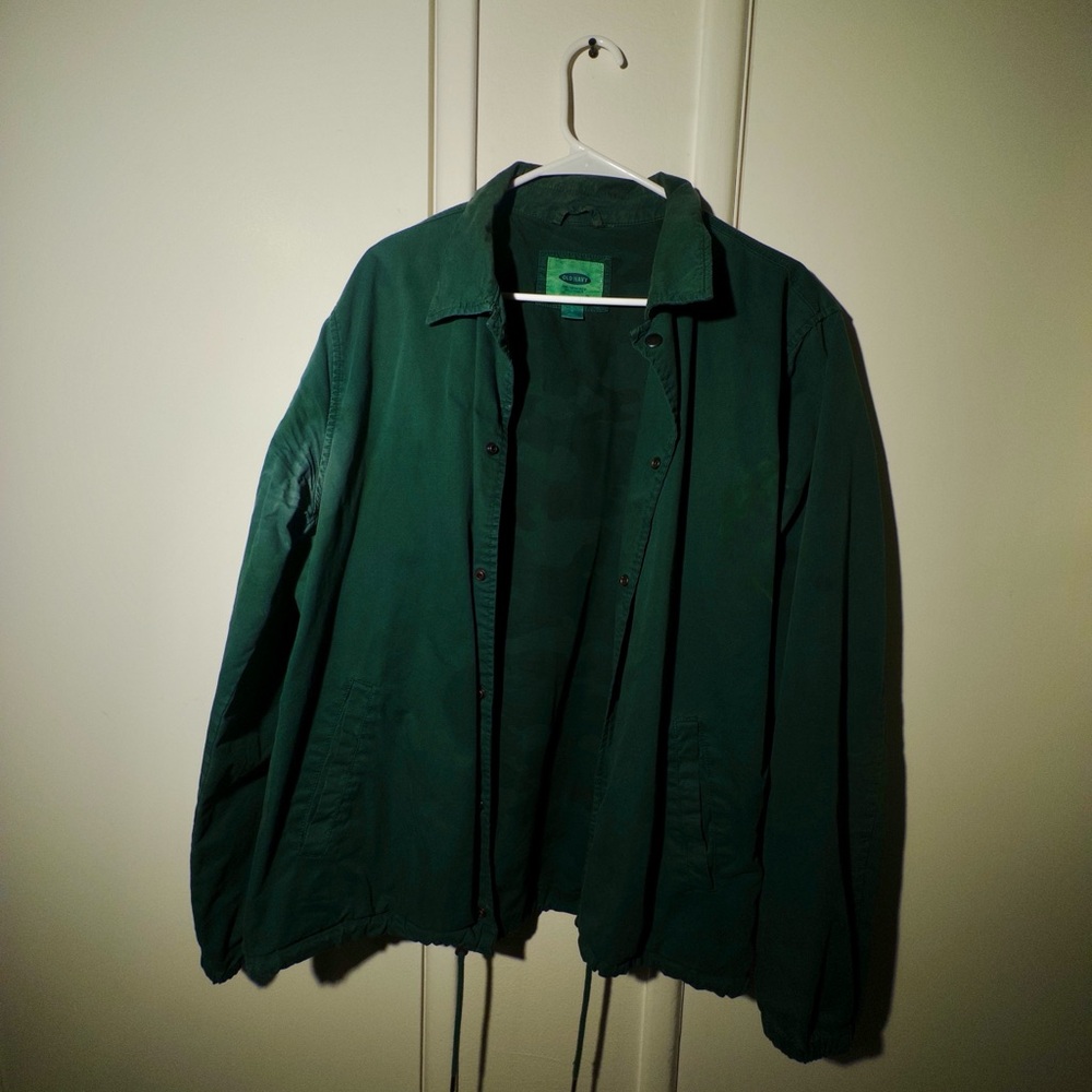 Old Navy Green Lightweight Shirt Jacket